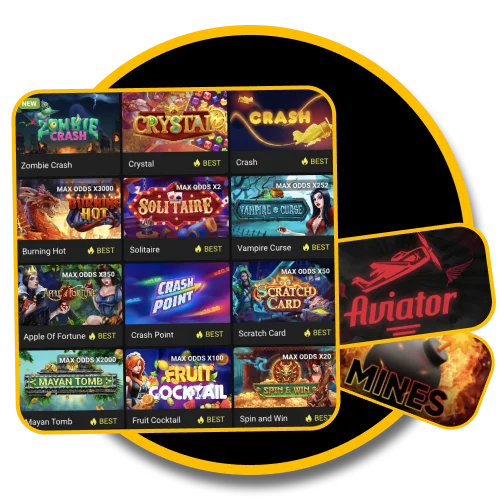 A huge number of fast games await you on the official Melbet website.